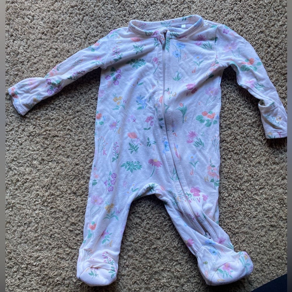 Angel Dear bamboo two way zip footie